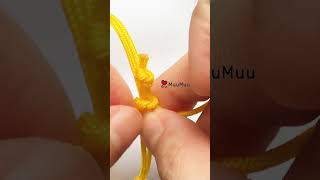 DIY Easy Lucky Bracelet 左右結 shorts muumuu knot macrame diy 編織手環 luckybracelet bracelet [upl. by Adnorrahs442]