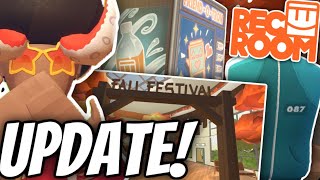 NEW Rec Room Fall Rec Center Update Squid Games Item amp Shops [upl. by Yleek]