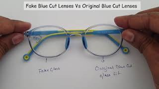 Original Vs Duplicate Blue Cut Lenses  How to identify Original Blue Cut Lenses [upl. by Aelhsa]