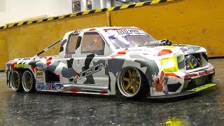 STUNNING RC DRIFT CAR ACTION RC DRIFT RACE TRUCK FORD RC SCALE DRIFT CARS [upl. by Eetsirk575]