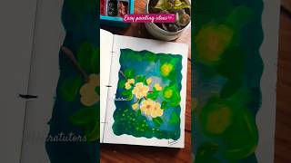 Easy painting flowers with himi gouache art artshorts shortsviral painting gouache trending [upl. by Lavine]