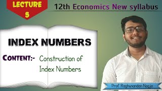 Index Numbers  Construction of index number  12th economics new syllabus [upl. by Bell]