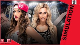 WWE TLC 2016  Nikki Bella vs Carmella No Disqualification Match  WWE 2K17 SIMULATION [upl. by Notlimah]