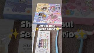 Shopee Haul Serba Sanrio shopeehaul sanriohaul stikerjurnal pulpen racunshopeeunik [upl. by Ettena189]