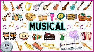 35 Musical Instruments with Sound for Kids  Learn Musical Instruments for Children [upl. by Stewardson]