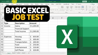 How To Master Basic Excel Assessment Job Test for Employment [upl. by Tracy]