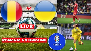 Romania vs Ukraine Live Stream Euro 2024 Football Match Score Commentary Highlights en Vivo Direct [upl. by Epuladaugairam]