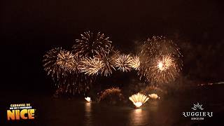 Feu de clôture du Carnaval de Nice 2013  Ruggieri  Spectacles Pyrotechniques [upl. by Heer]