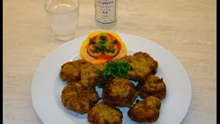 Fried Meatballs with Ouzo  Fried Meatballs  Recipe [upl. by Kcirdnek553]