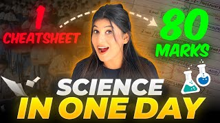 ATTENTION⚠️Follow this 1 DAY science PLAN to score 80 marks🔥 Use 24 hours SMARTLY😎 [upl. by Yelsel]