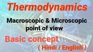 Difference between Macroscopic amp microscopic approach  Thermodynamics   Hindi  English [upl. by Nnylak]