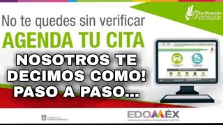 COMO SACAR CITA DE VERIFICACION VEHICULAR 2022 EDO DE MEX [upl. by Arukas]