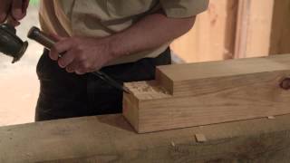 Traditional Craftsmanship Pegged Mortise and Tenon Joint [upl. by Matuag]