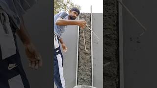 Column plastering skills  plastering skills shorts [upl. by Aratahc509]