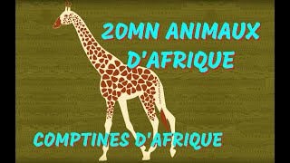 ANIMAUX D’AFRIQUE  Comptines africaines à gestes avec paroles [upl. by Thierry]