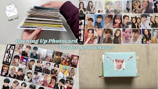 Opening Up Photocard Trades amp Purchases  lettersgifts ♡ February amp March 2023 [upl. by Tegdirb]