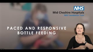 Paced and responsive bottle feeding  British Sign Language [upl. by Occor]