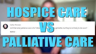 Differences between Hospice Care vs Palliative Care [upl. by Elleyoj]