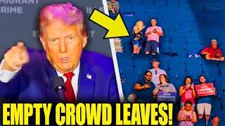 Trump Throws TANTRUM As Crowd LEAVES EMPTY Rally [upl. by Aliwt622]