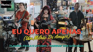 Eu Quero Apenas Um Milhão De Amigos cover  Paola Claudio e Luciano no Marinas Bar 12012024 [upl. by Fanchan]