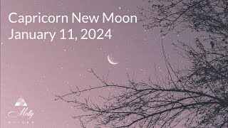 Capricorn New Moon  Beautiful Energy for Intentions Results Changes Empowerment  2024 Astrology [upl. by Nesrac]