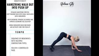 Hamstring Walk Out Into Push Up [upl. by Roxanna19]