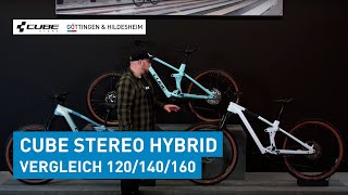 Ultimativer 2024 EBikeVergleich CUBE Stereo Hybrid 120 vs 140 vs 160 – Deine optimale Wahl 🥇 [upl. by Amlev]