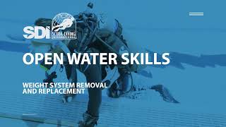 How To Remove and Replace Your Scuba Weight System  SDI Open Water Skills [upl. by Aicinad]