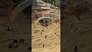 Paragliding in manali paraglidinglove adventureactivities paraglidinglife adventuresports [upl. by Rocca649]