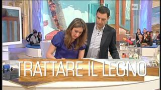 Cura e pulizia legno Rubrica Chi fa da sè Unomattina in Famiglia Lucia Cuffaro [upl. by Girardo]