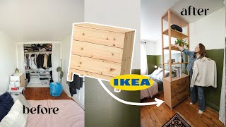 diy ikea room divider hack [upl. by Tristam662]