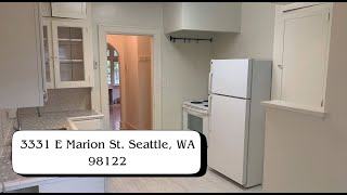 3331 E Marion St Seattle WA 98122 [upl. by Piero811]