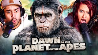 DAWN OF THE PLANET OF THE APES 2014 MOVIE REACTION  FIRST TIME WATCHING  REVIEW [upl. by Laurianne]