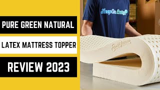 pure green natural latex mattress topper reviews 2023 [upl. by Ecnedurp578]