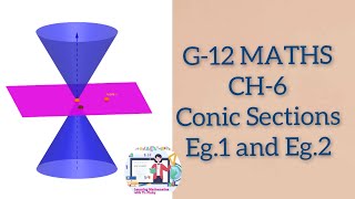 G12  Maths  CH6 Conic sections Eg 1 amp 2 trpinky [upl. by Aneerbas]