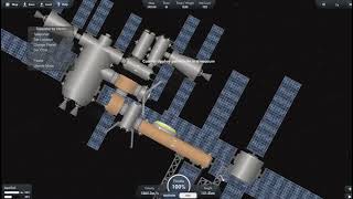 Deorbiting my space station in SFS  trying some stuff i downloaded [upl. by Fabron348]