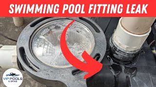 How to Fix a Pool Pump Pipe Leak Glue Fittings [upl. by Ecinnahs]