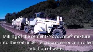 NovoCrete® Soil stabilization technology [upl. by Ecnaled]