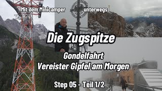 Die Zugspitze  Mit der Gondel hinauf auf den vereisten Gipfel Step 05  12 [upl. by Alo]