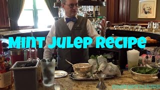 Southern Style Mint Julep recipe from the Willard Hotel in DC [upl. by Idonah937]