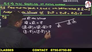 Q18 of Misc Exercise of VECTOR of MATHS KHAZANA mathsclass12 vector importantquestions jeemains [upl. by Hemminger]