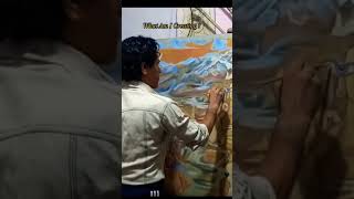 Amazing Worldwide Art art artworldwide artist shortsfeed painting expensive canvaspainting [upl. by Elleivap]