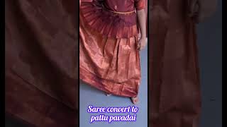 Sai sanajana saree convert to pattu pavadai [upl. by Normy]