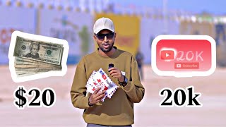 20 DOLLAR 💵 amp 20k SUBSCRIBE  MAHADCELIN🙏 [upl. by Eli]