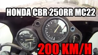 Honda CBR 250RR  TOP SPEED 200 kmh [upl. by Atiuqram]