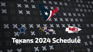 Texans 20242025 Schedule Release All Opponents for NEXT SEASON [upl. by Atikal782]