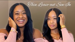 Better Length Course Yaki Hair Thin Leave Out Sew In [upl. by Ytsirhk]