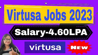 Virtusa Jobs for Freshers 2023 2024 Freshers Hiring Drive Apply Today [upl. by Indihar]