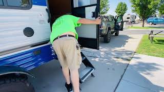 SETTING UP our SUNRAY 129 Sport at the Campground  Camping with SUNRAY 129 SPORT [upl. by Nnylyaj843]