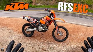 16 Year Old KTM 450 EXC RFS Engine Test Ride [upl. by Streeto874]